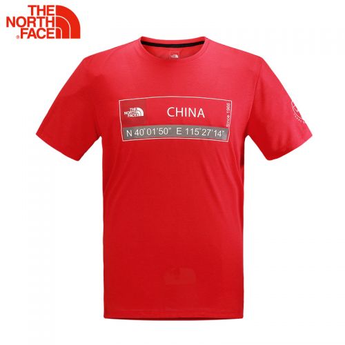 T-shirt sport pour homme THE NORTH FACE à manche courte en polyester - Ref 2021000