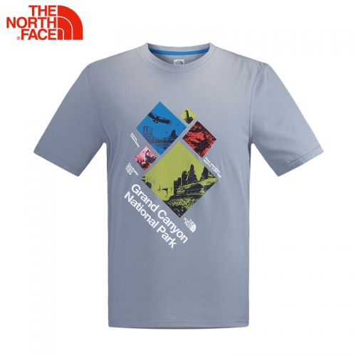 T-shirt sport pour homme THE NORTH FACE à manche courte en CVC - Ref 2021001
