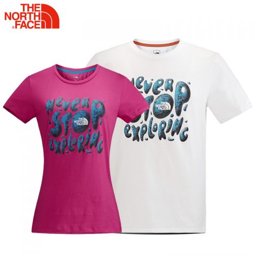 T-shirt sport pour homme THE NORTH FACE à manche courte en CVC - Ref 2021005