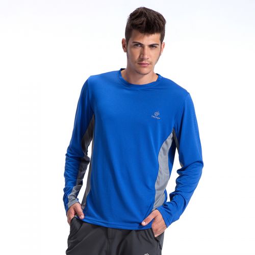 T-shirt sport pour homme TECTOP à manche longue en polyester - Ref 2021016