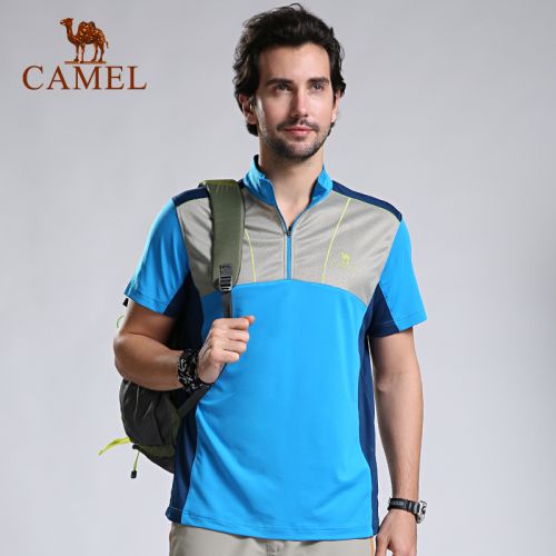 T-shirt sport pour homme CAMEL à manche courte en polyester - Ref 2021028