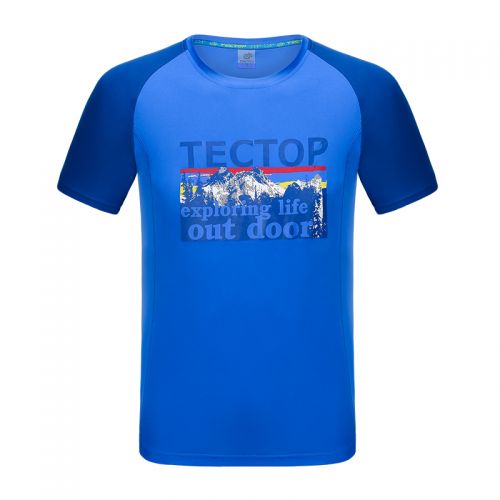 T-shirt sport pour homme TECTOP à manche courte en polyester - Ref 2021030