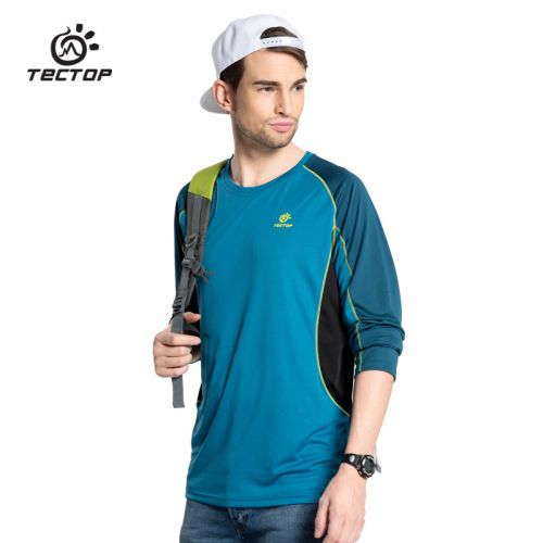 T-shirt sport pour homme TECTOP à manche longue en polyester - Ref 2021042
