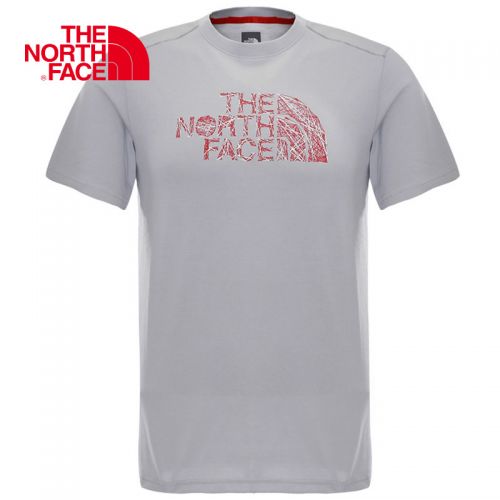 T-shirt sport pour homme THE NORTH FACE à manche courte en coton - Ref 2021084