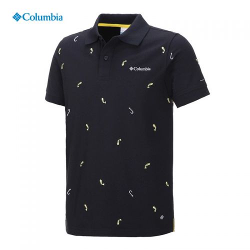 T-shirt sport pour homme COLUMBIA à manche courte en coton - Ref 2021120