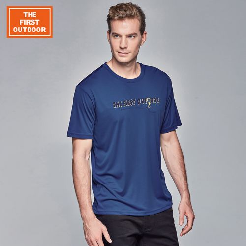 T-shirt sport pour homme THEFIRSTOUTDOOR à manche courte - Ref 2021136