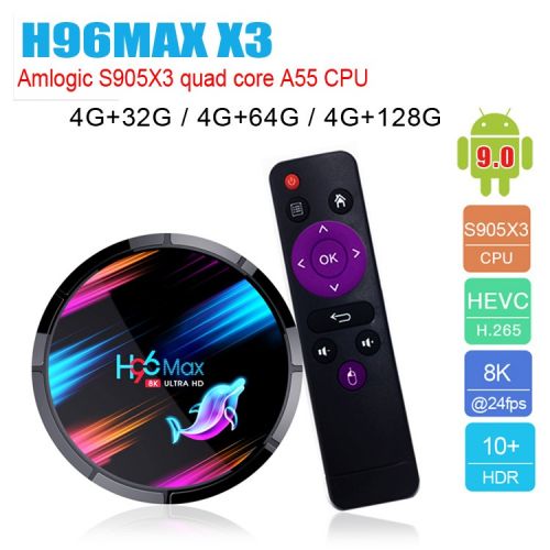 TV BOX H96MAX X3 Android 9.0  - Ref 3431077