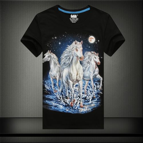 T-Shirt Impression 3D Créatifs manches courtes - Ref 3244