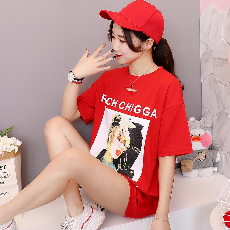 T shirt femme RIHANGWANGGOU en Coton - Ref 3315910