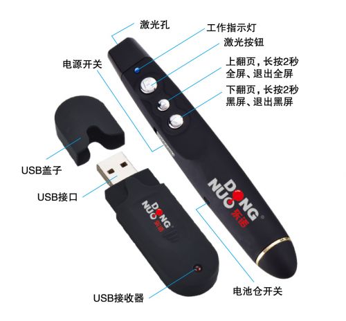 Telecommande - pointeur laser - Ref 383246