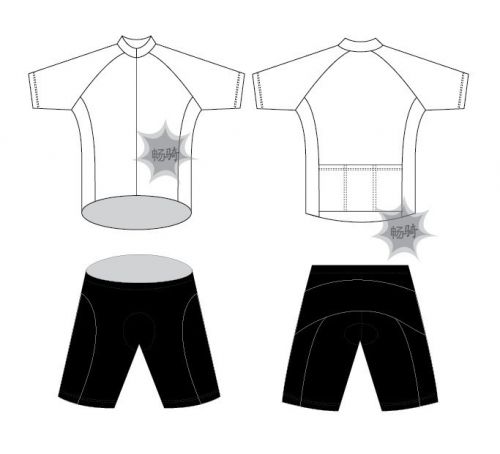Tenue de cycliste mixte - Ref 2217991