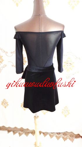 Tenue de danse latino pour femme en velours - Ref 2859921