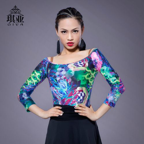 Tenue de danse latino pour femme en spandex - Ref 2869252