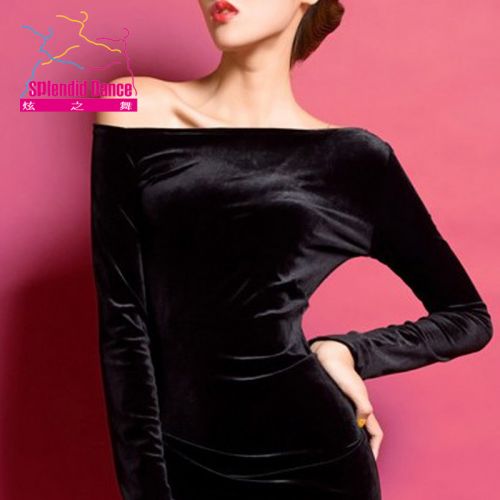 Tenue de danse latino pour femme en velours - Ref 2871995