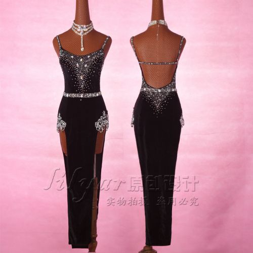 Tenue de danse latino pour femme LILYAR en velours - Ref 2873443