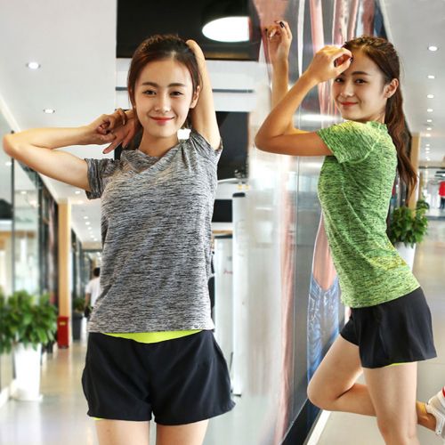 Tenue de sport femme espace T-- teints à manches courtes en nylon - Ref 466780