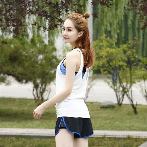 Tenue de sport femme Faux deux gilet en spandex - Ref 467241
