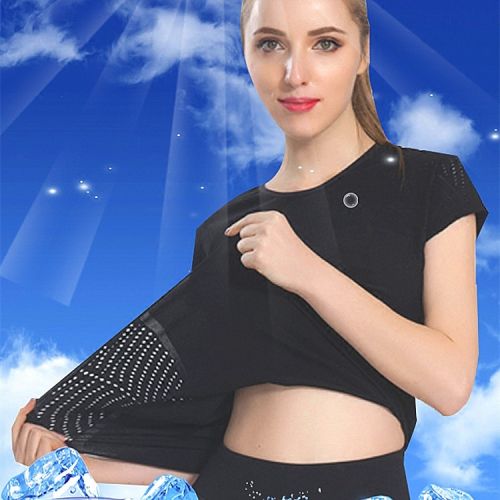 Tenue de sport femme sm pour t-shirt amende en spandex - Ref 467820