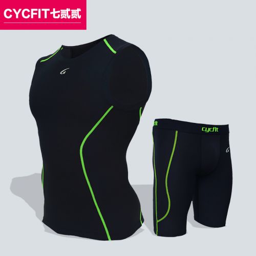 Tenue de sport homme CYCFIT Moulants costume veste en nylon - Ref 469536