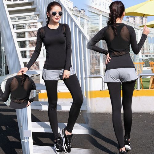 Tenue de sport femme vêtements de yoga de sport en nylon - Ref 469812