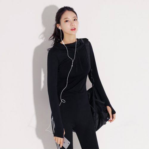 Tenue de sport femme LADYRUN A-QL- manteau pull à capuche en nylon - Ref 469920
