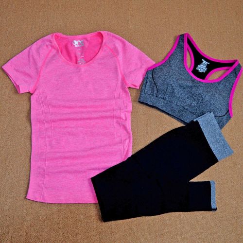 Tenue de sport femme Séchage rapide costume à manches courtes en nylon - Ref 469977