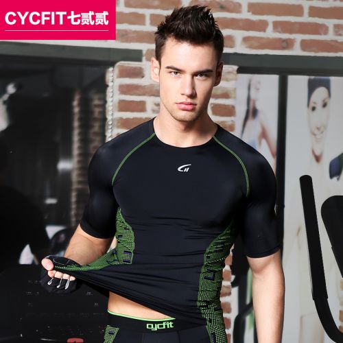  Tenue de sport homme CYCFIT à manches courtes en nylon - Ref 472018