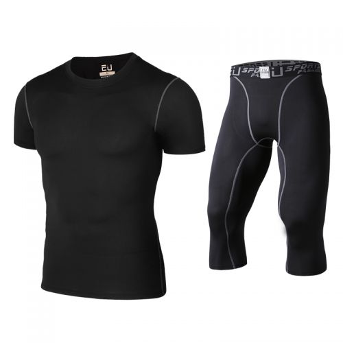  Tenue de sport homme EU SILVA costume à manches courtes en polyester - Ref 472171