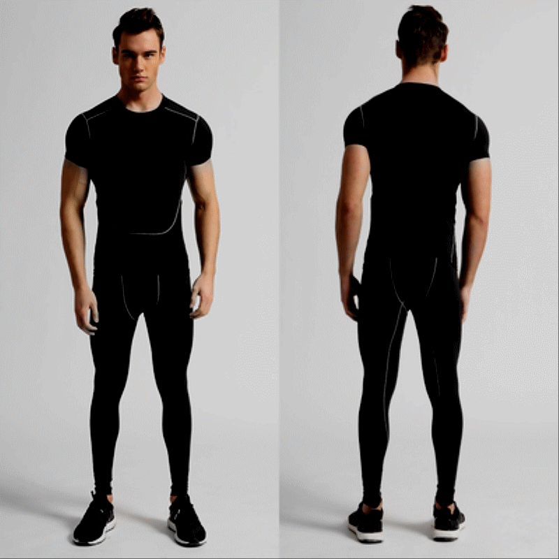 Tenue de sport homme MH Set en spandex - Ref 472270