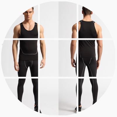 Tenue de sport homme MH Set en spandex - Ref 472709