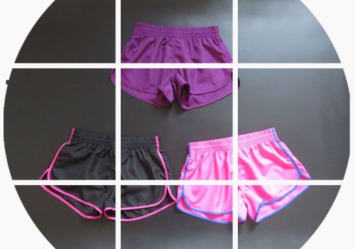 Tenue de sport femme Deux portent des shorts à séchage rapide en polyester - Ref 473209