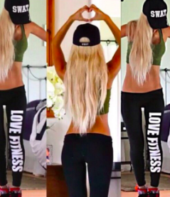  Tenue de sport femme WORK OUT en coton - Ref 473683
