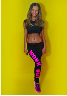  Tenue de sport femme WORK OUT en coton - Ref 473684
