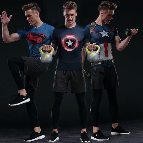 Tenue de sport homme Heroes série trois-pièces en polyester - Ref 476767