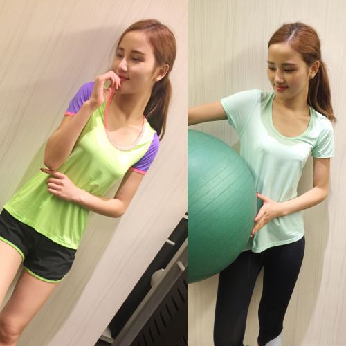  Tenue de sport femme Moulante à manches courtes - Ref 477032
