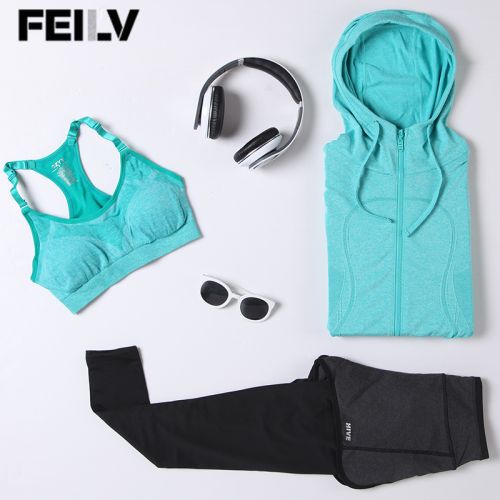 Tenue de sport femme Trois pièces en nylon - Ref 477371