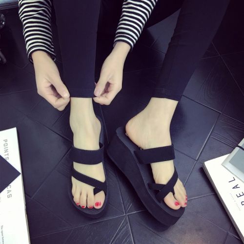 Tongs femme GOSHISHANG en Daim de vache nubuck - Ref 2665734