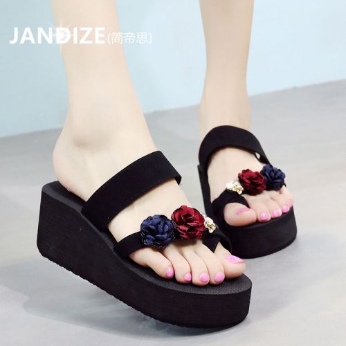 Tongs femme en tissu elastique - semelle EVA mousse plastique Ref 2665772