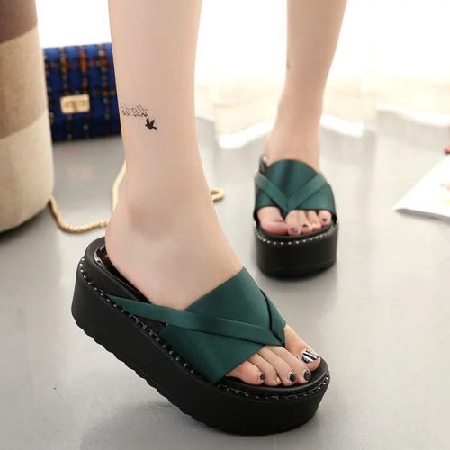 Tongs femme en tissu - semelle Compose a la fin Ref 2665777