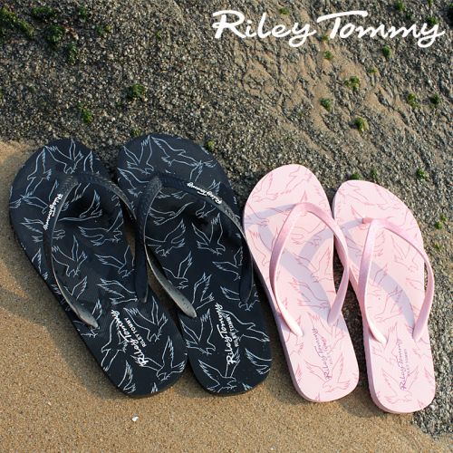 Tongs femme RILEYTOMMY en plastique - semelle mousse de caoutchouc Ref 2665800