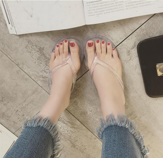 Tongs femme en plastique - semelle Compose a la fin Ref 2665833