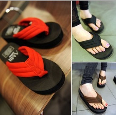 Tongs femme en tissu - semelle mousse Ref 2665865