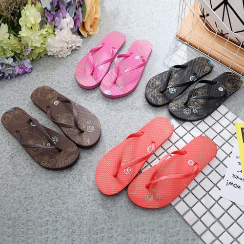 Tongs femme en plastique - semelle EVA Ref 2665883