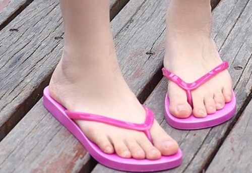 Tongs femme en plastique - semelle EVA mousse Ref 2665886