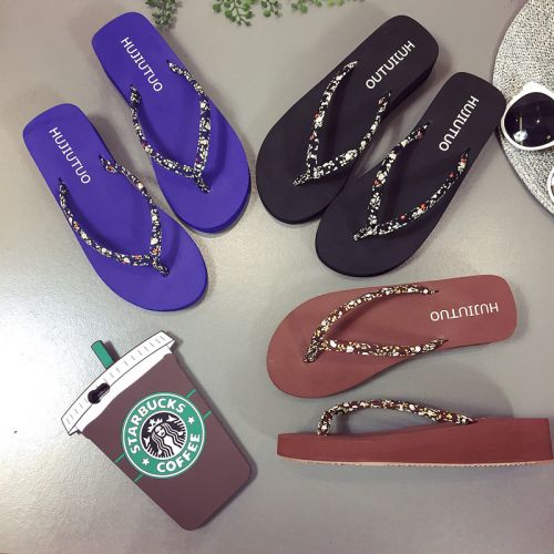 Tongs femme en tissu elastique - semelle TPR tendon Ref 2665895