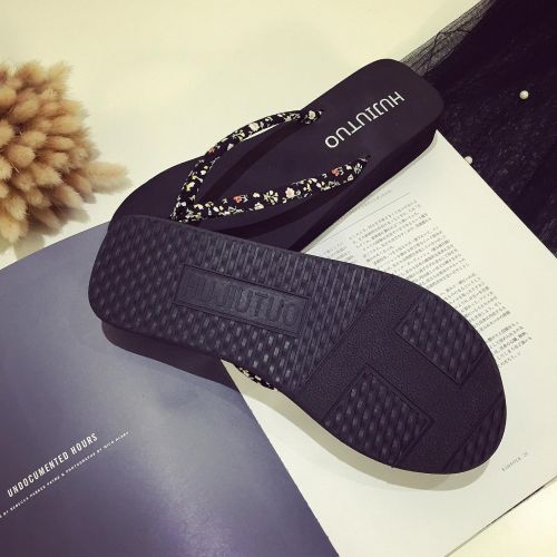 Tongs femme en tissu elastique - Ref 2665899