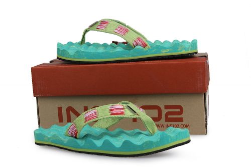 Tongs femme en tissu - semelle caoutchouc Ref 2665958