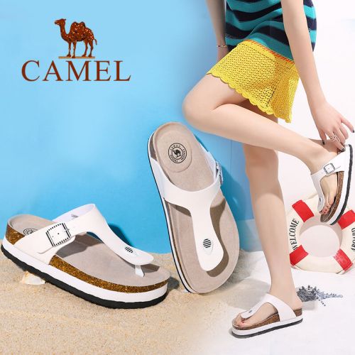 Tongs femme CAMEL en Une variete de materiaux epissage - semelle EVA Ref 2666019