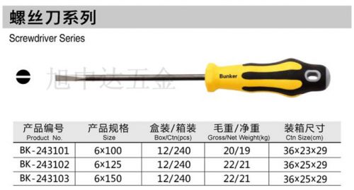Tournevis pour réparation vélo BUNKER - Ref 2297633