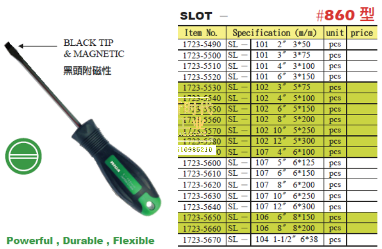 Tournevis pour réparation vélo WIGA - Ref 2298156